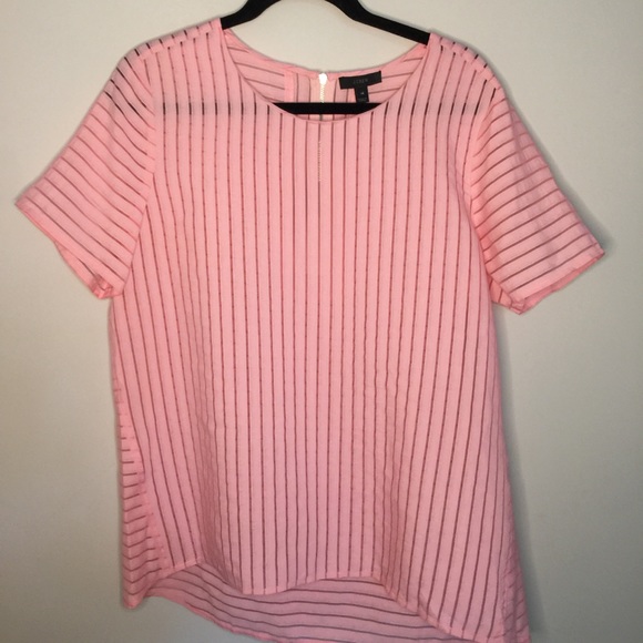 J. Crew Tops - NWOT J. crew Blossom Pink Shadow Stripe Tunic